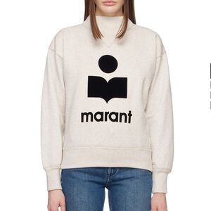 Isabel Marant Etoile Sweatshirt Woman Ecru. Sz 36